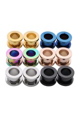 Stainless Flesh Tunnels, plusieurs couleurs disponibles