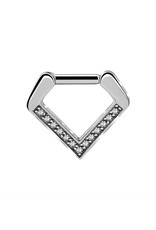 Stainless Septum Triangle Diamant