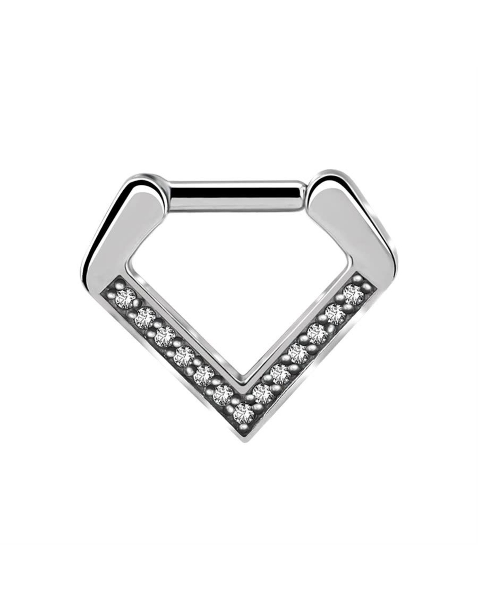 Stainless Septum Triangle Diamant