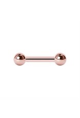 Rose Gold sur acier chirurgicale Barbell 14ga RoseGold
