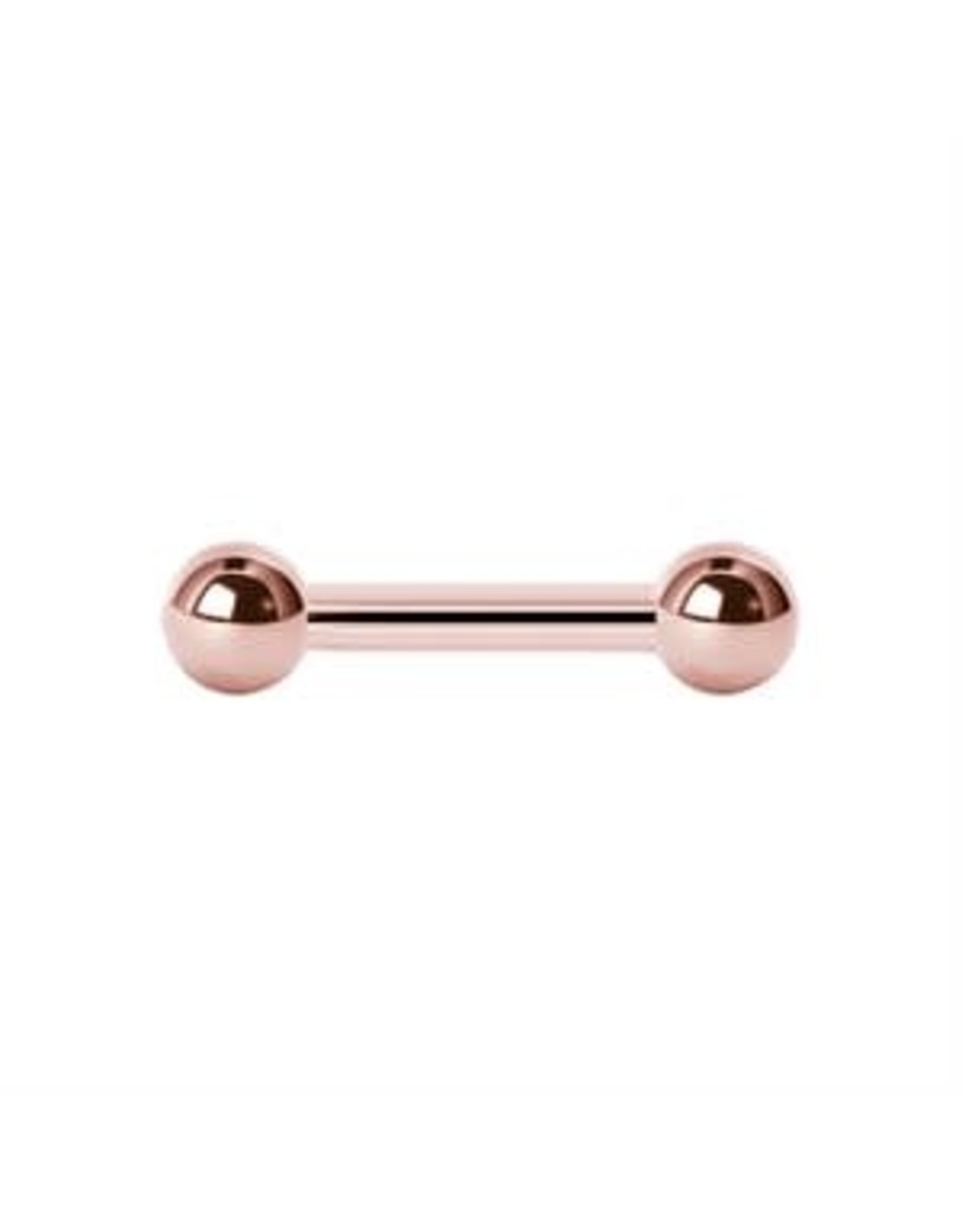 Rose Gold sur acier chirurgicale Barbell 14ga RoseGold