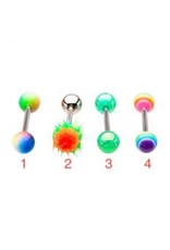 Barbell 14ga acrylique 16 mm