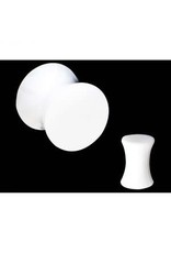 Plug Pleine Acrylique Blanche