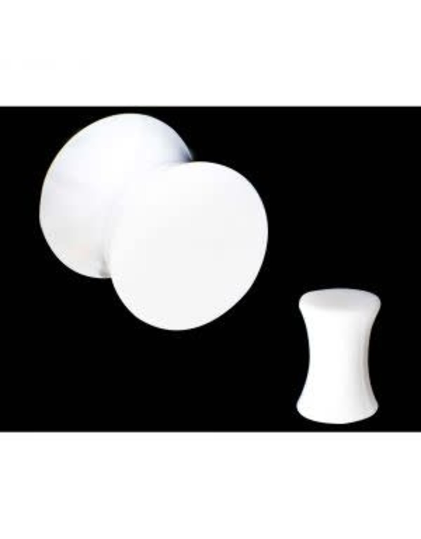 Plug Pleine Acrylique Blanche