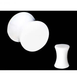 Plug Pleine Acrylique Blanche
