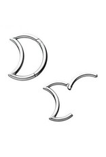 Stainless Lune Daith Clickers 10 mm 16 ga