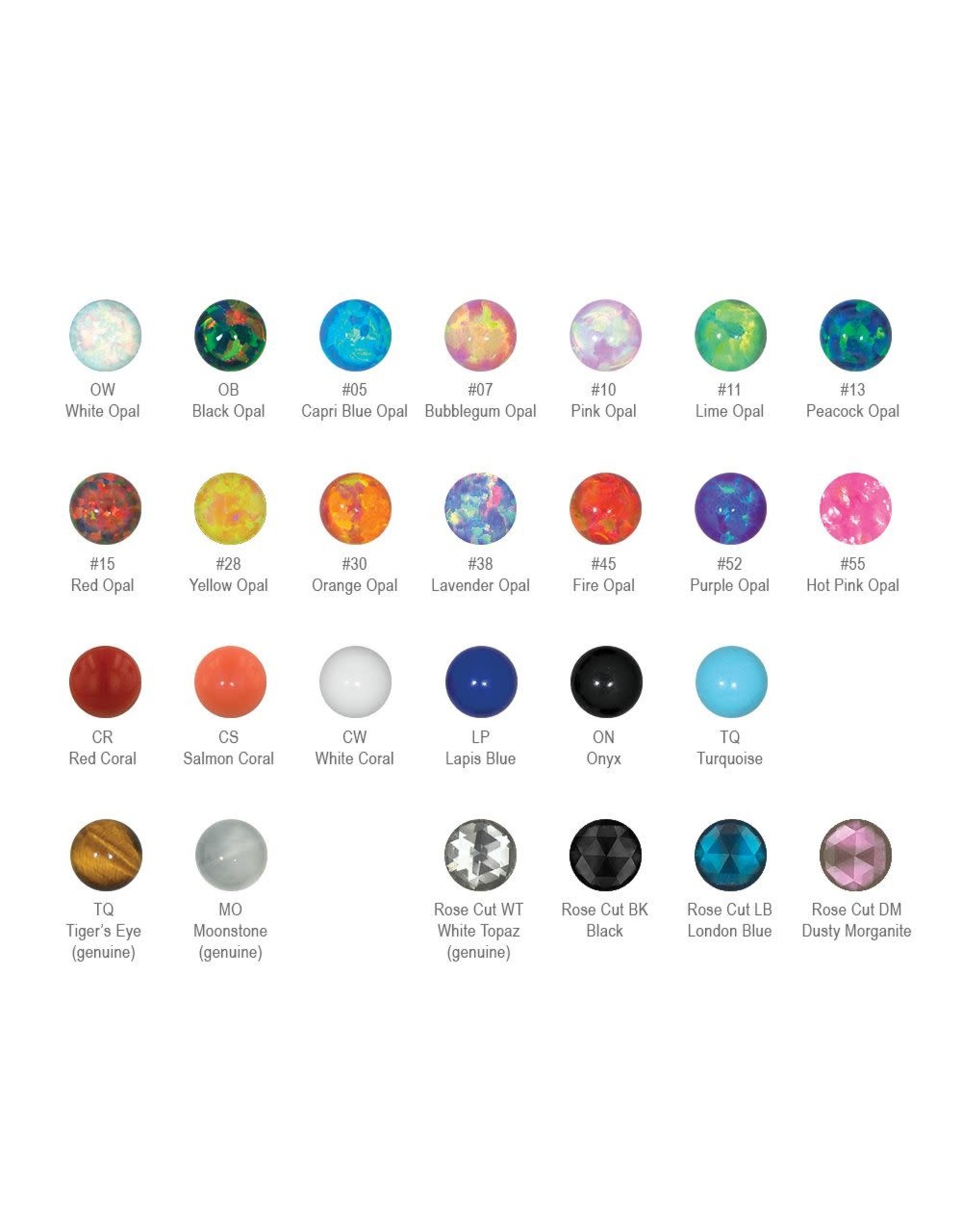 Embout Threadless Opale Titanium