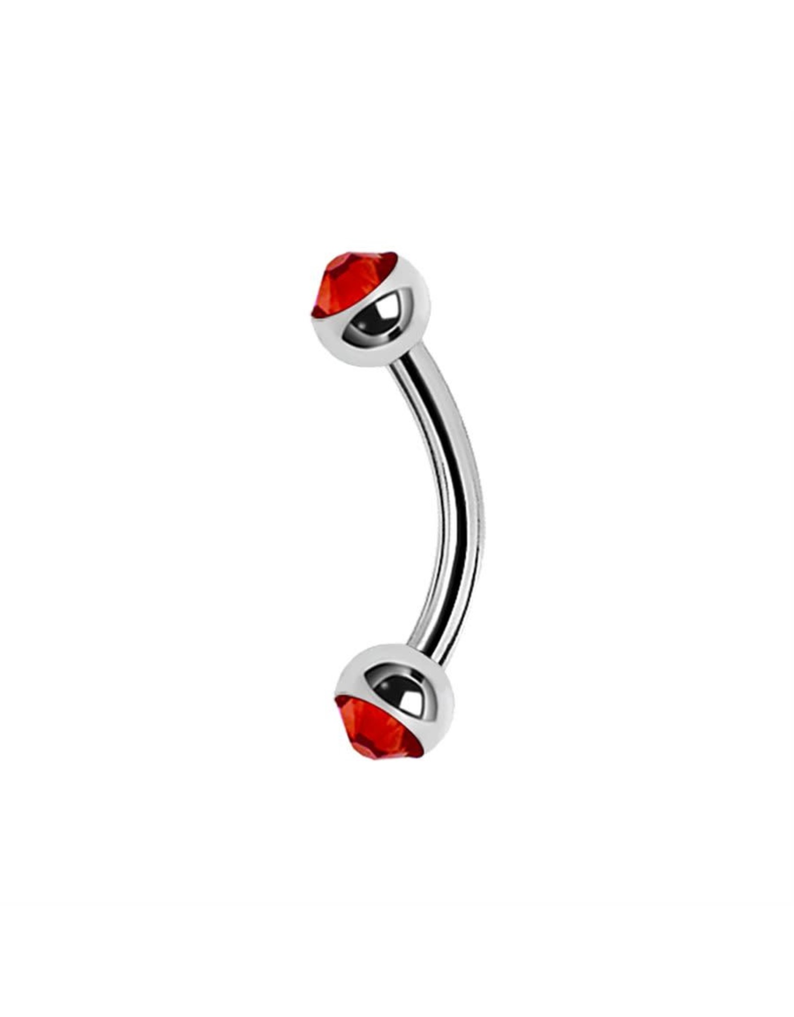 Stainless Barbell Steel 16 ga ball 3 mm, avec Zirconium