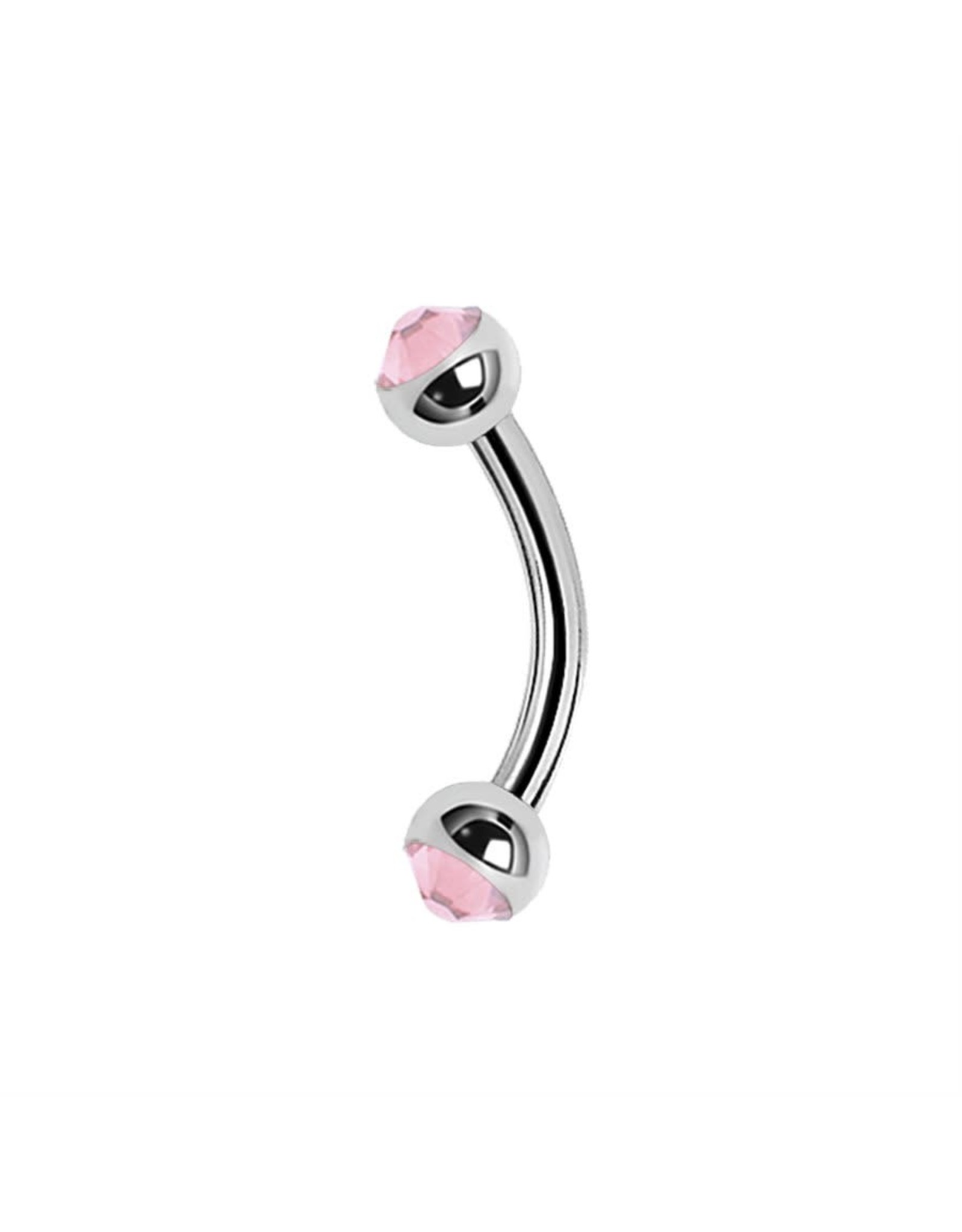 Stainless Barbell Steel 16 ga ball 3 mm, avec Zirconium