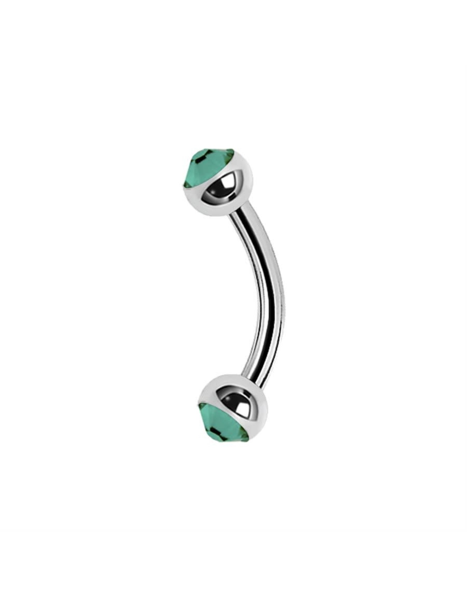 Stainless Barbell Steel 16 ga ball 3 mm, avec Zirconium