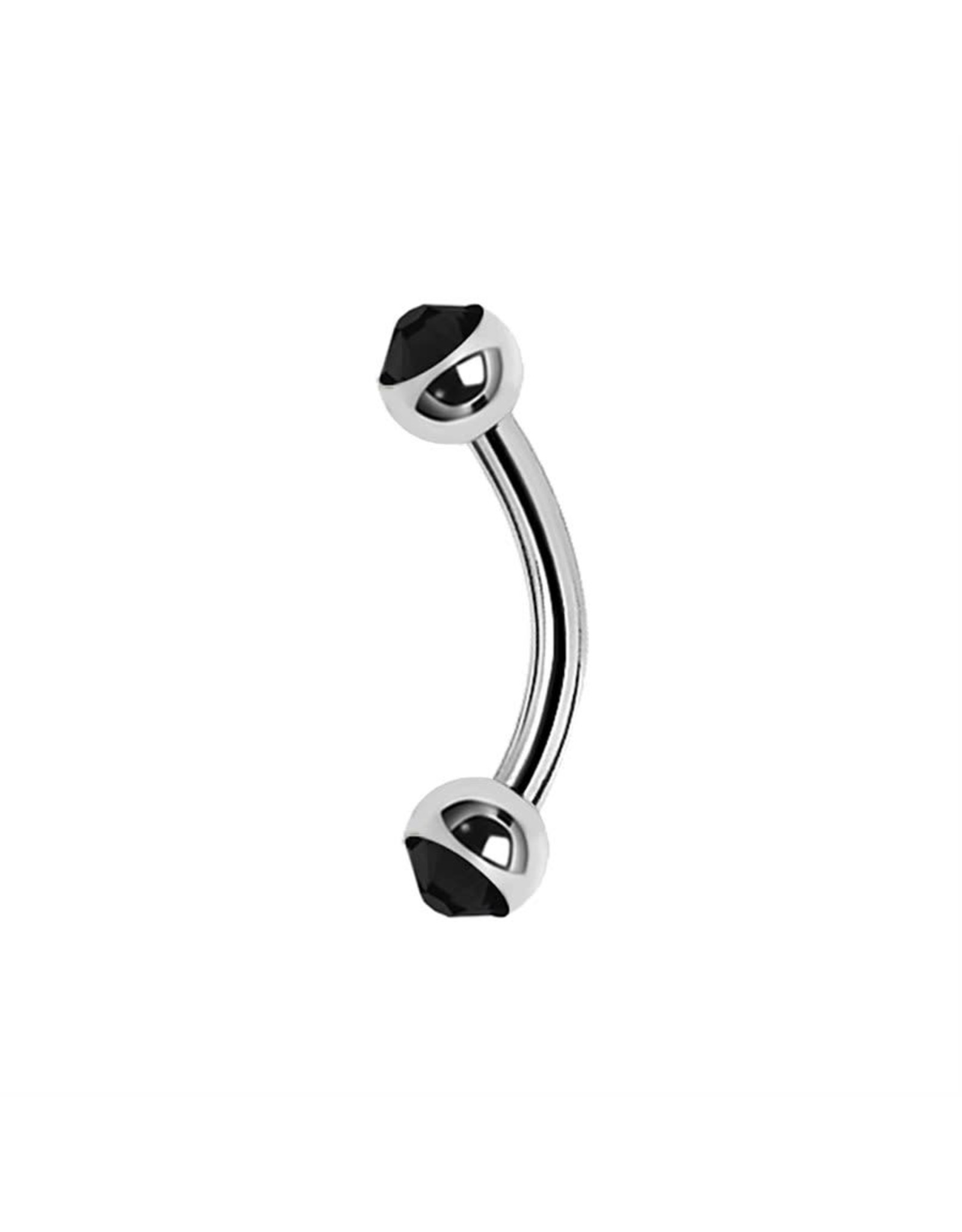Stainless Barbell Steel 16 ga ball 3 mm, avec Zirconium