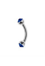Stainless Barbell Steel 16 ga ball 3 mm, avec Zirconium