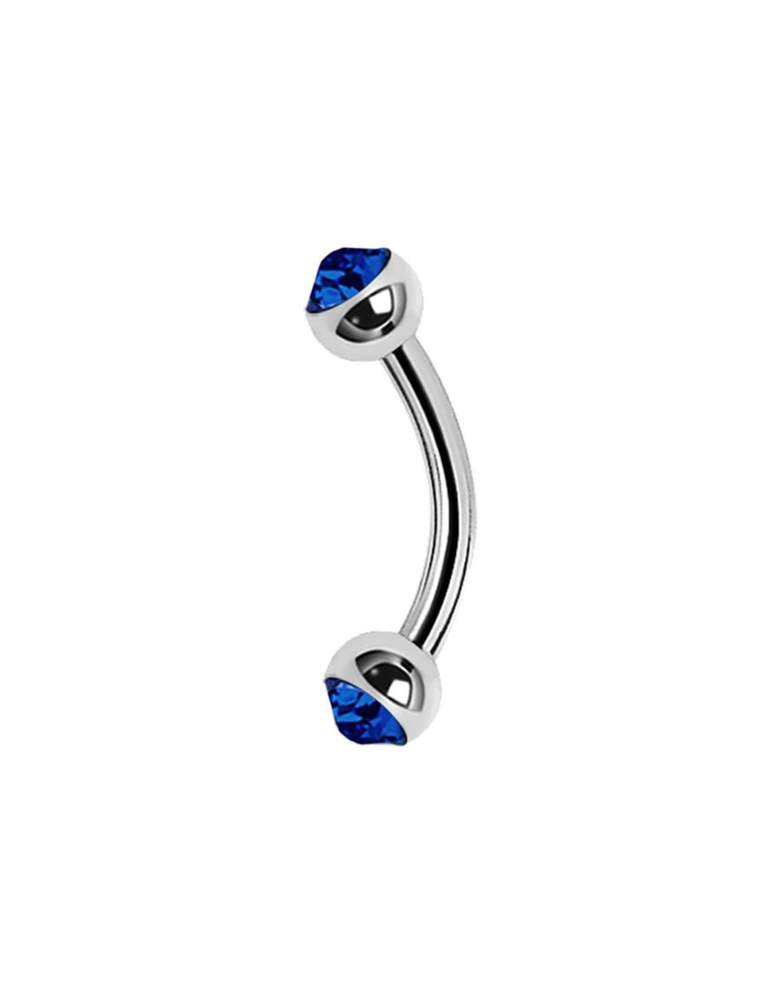 Stainless Barbell Steel 16 ga ball 3 mm, avec Zirconium