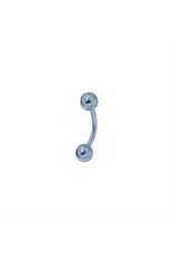 Barbell 16ga Titanium coloré