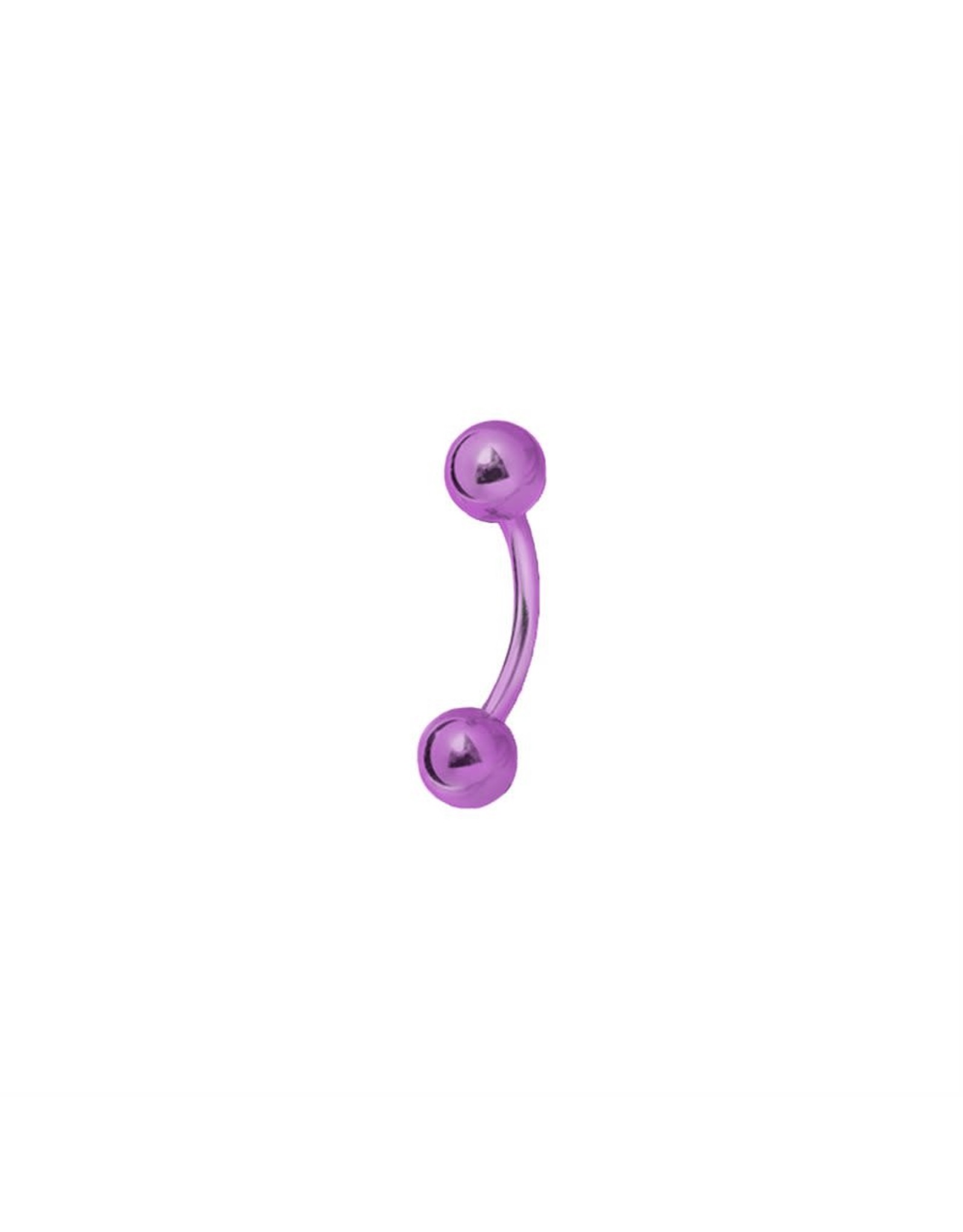Barbell 16ga Titanium coloré