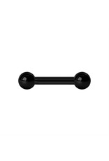 Black Steel Barbell 14ga Black Steel