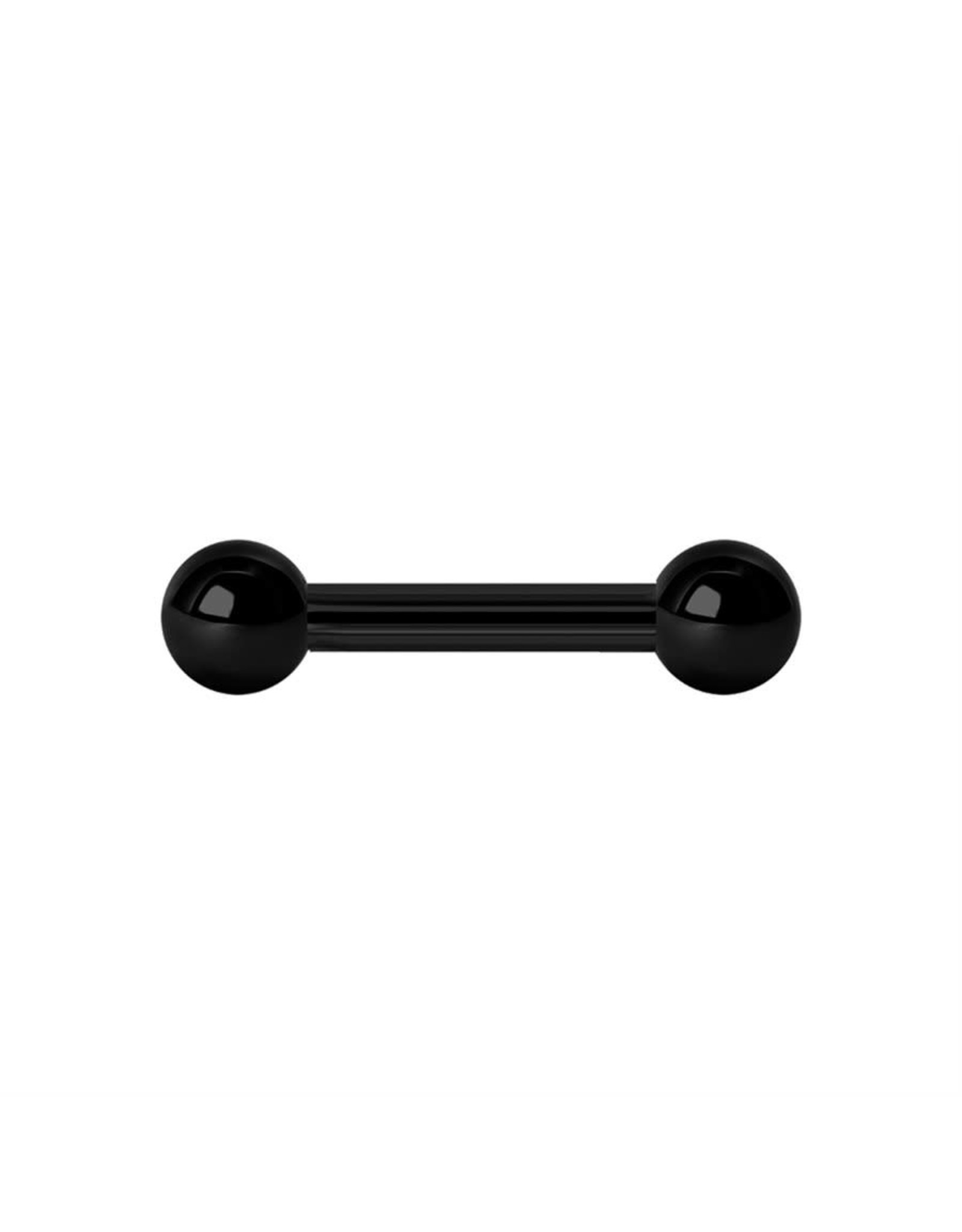 Black Steel Barbell 14ga Black Steel