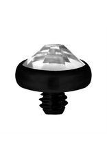 Black Steel Tête de dermal Black Steel diamant