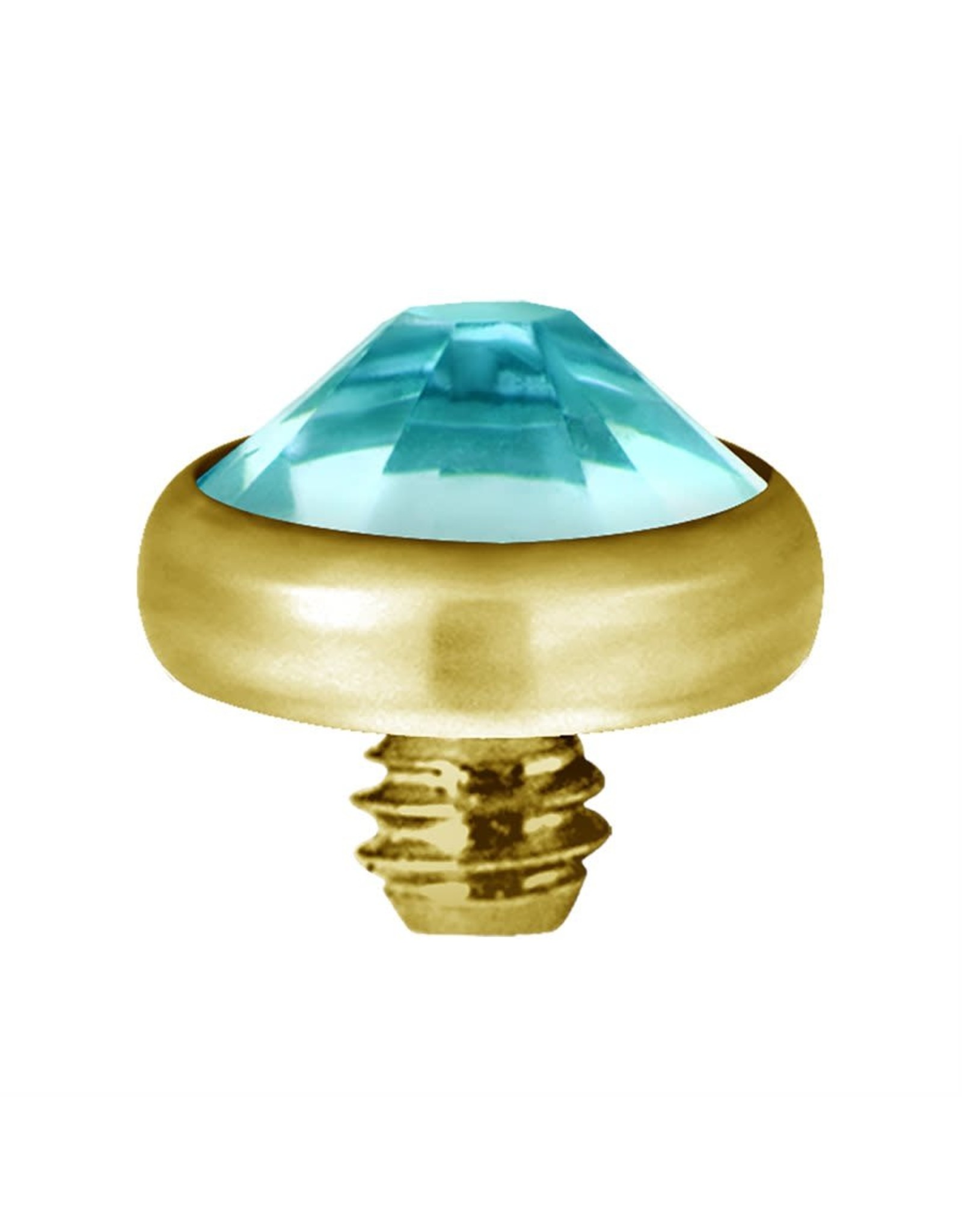 Gold PVD Tête de dermal Gold Pvd diamant