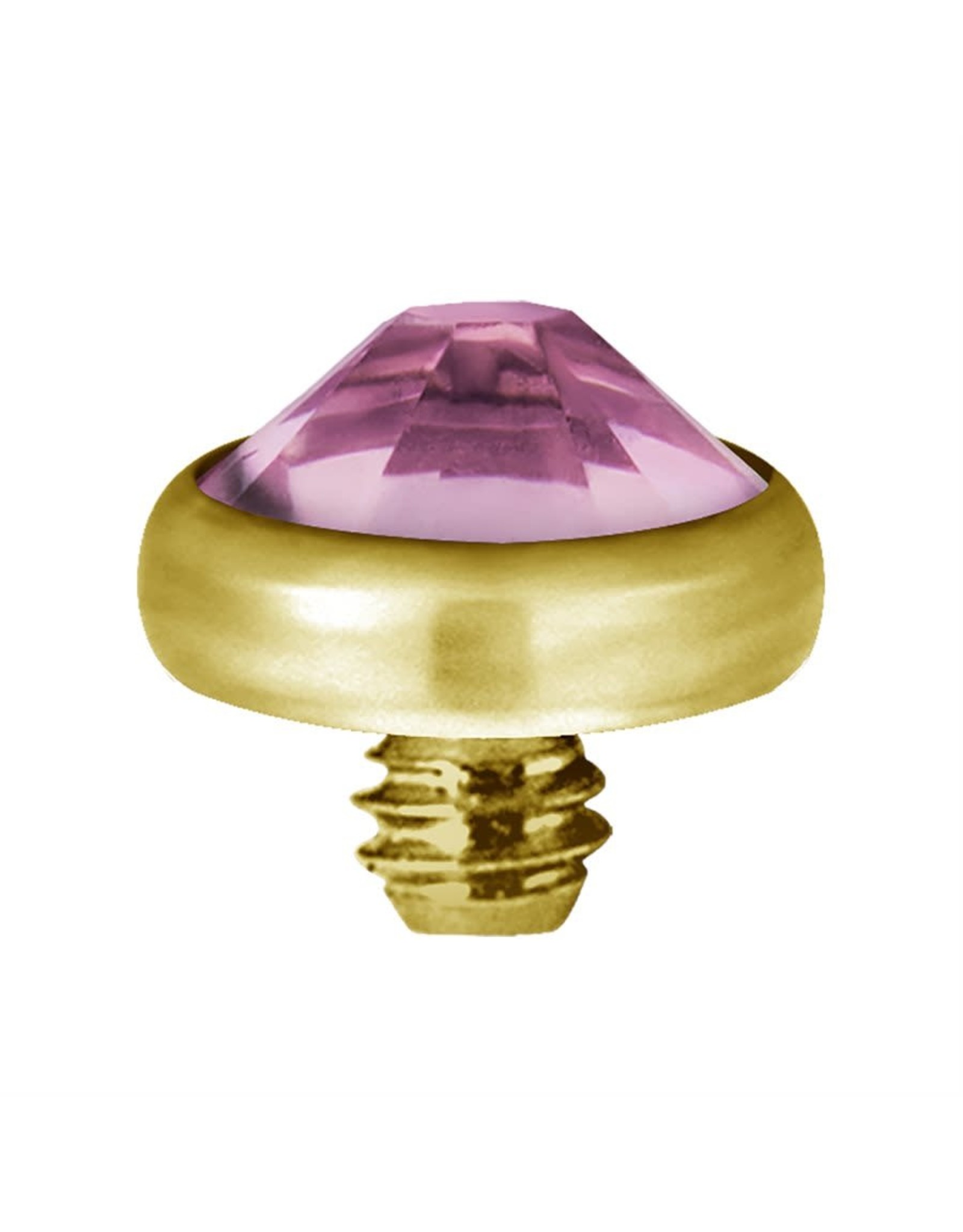 Gold PVD Tête de dermal Gold Pvd diamant