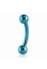 Barbell 16ga Titanium coloré