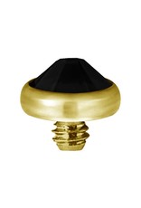 Gold PVD Tête de dermal Gold Pvd diamant