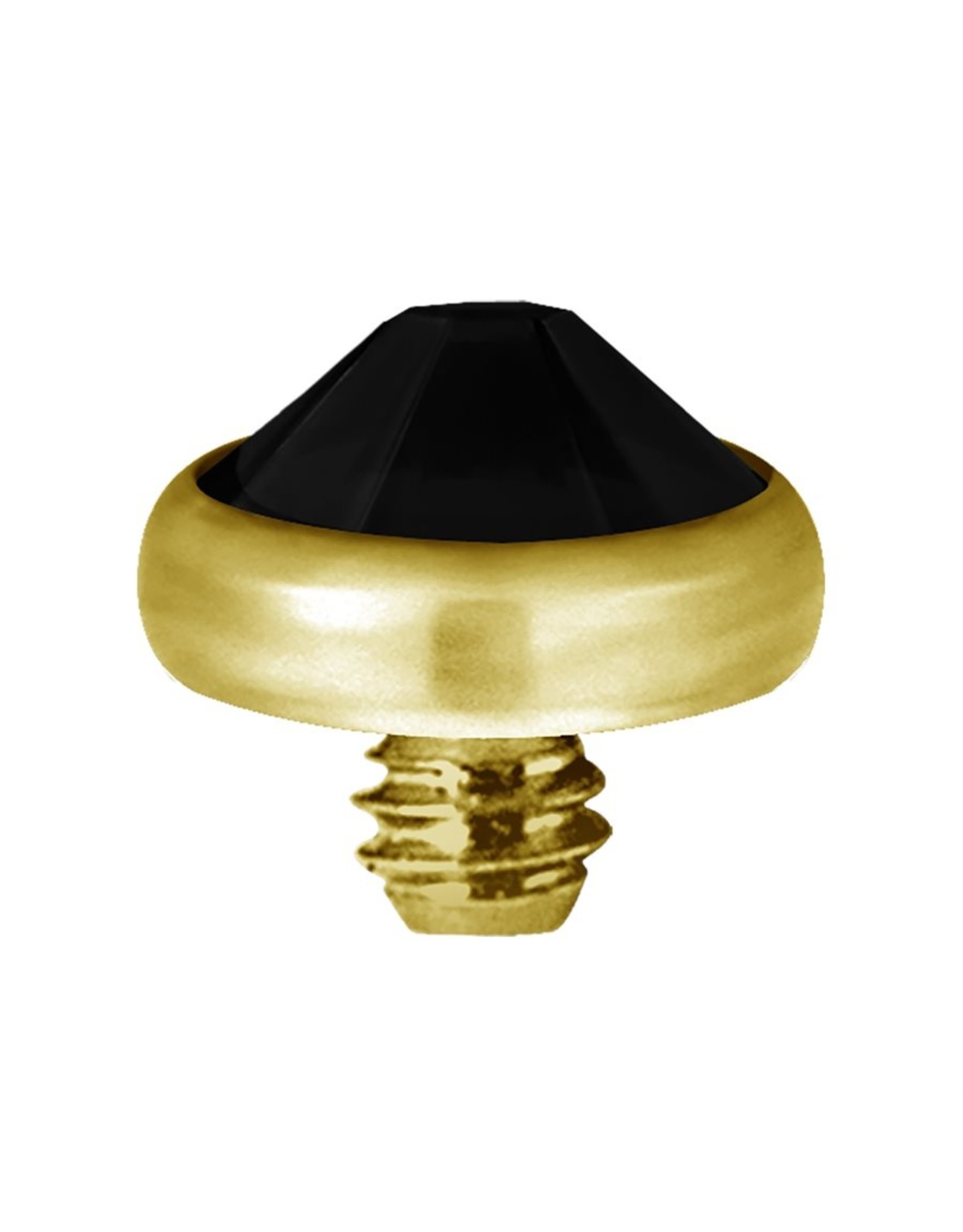 Gold PVD Tête de dermal Gold Pvd diamant