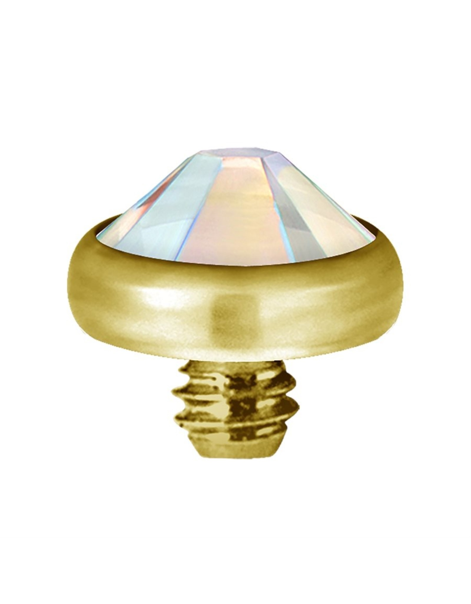 Gold PVD Tête de dermal Gold Pvd diamant