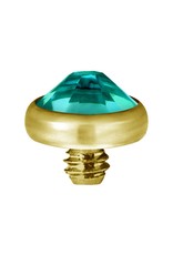 Gold PVD Tête de dermal Gold Pvd diamant