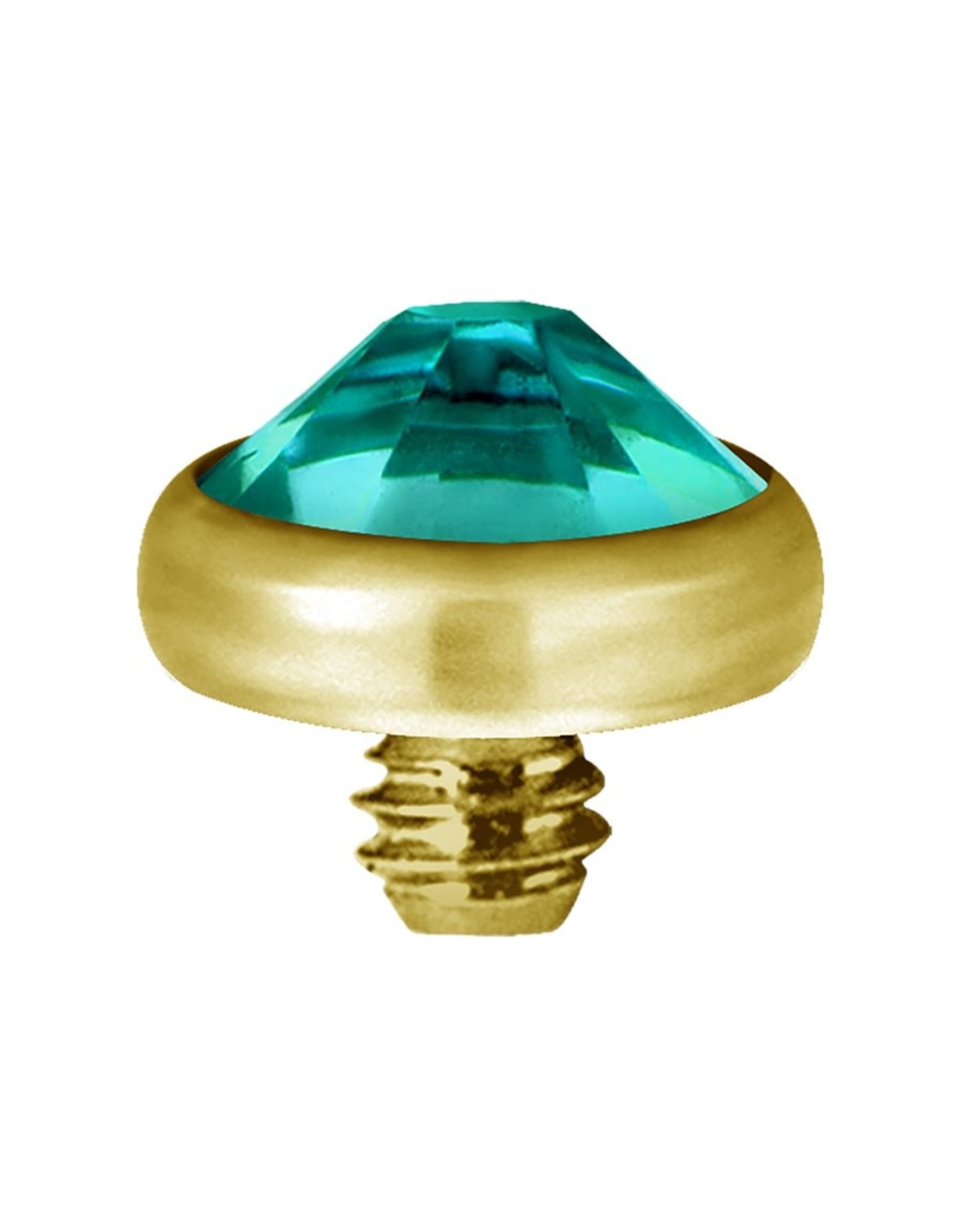 Gold PVD Tête de dermal Gold Pvd diamant