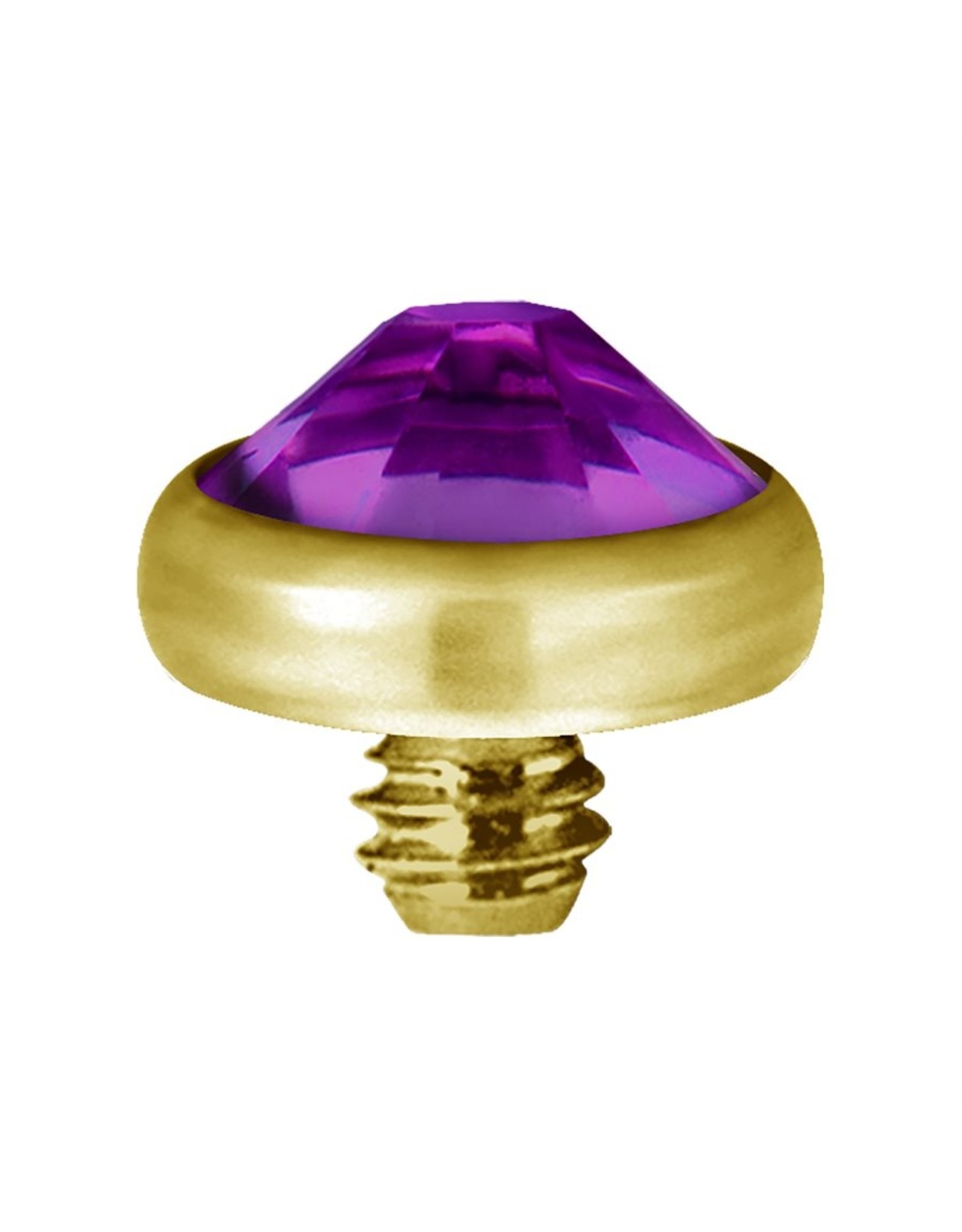 Gold PVD Tête de dermal Gold Pvd diamant