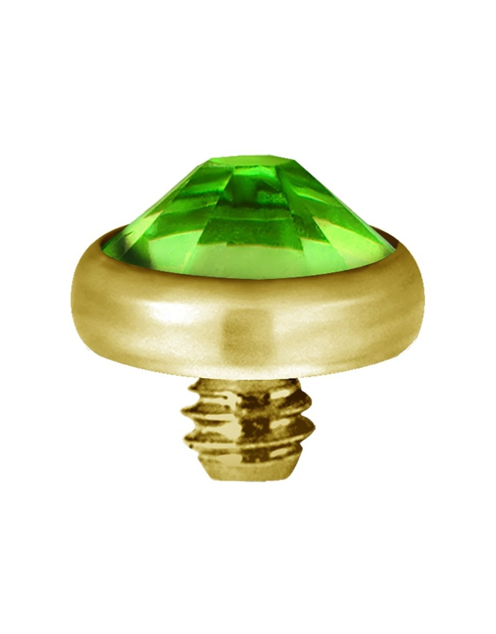 Gold PVD Tête de dermal Gold Pvd diamant