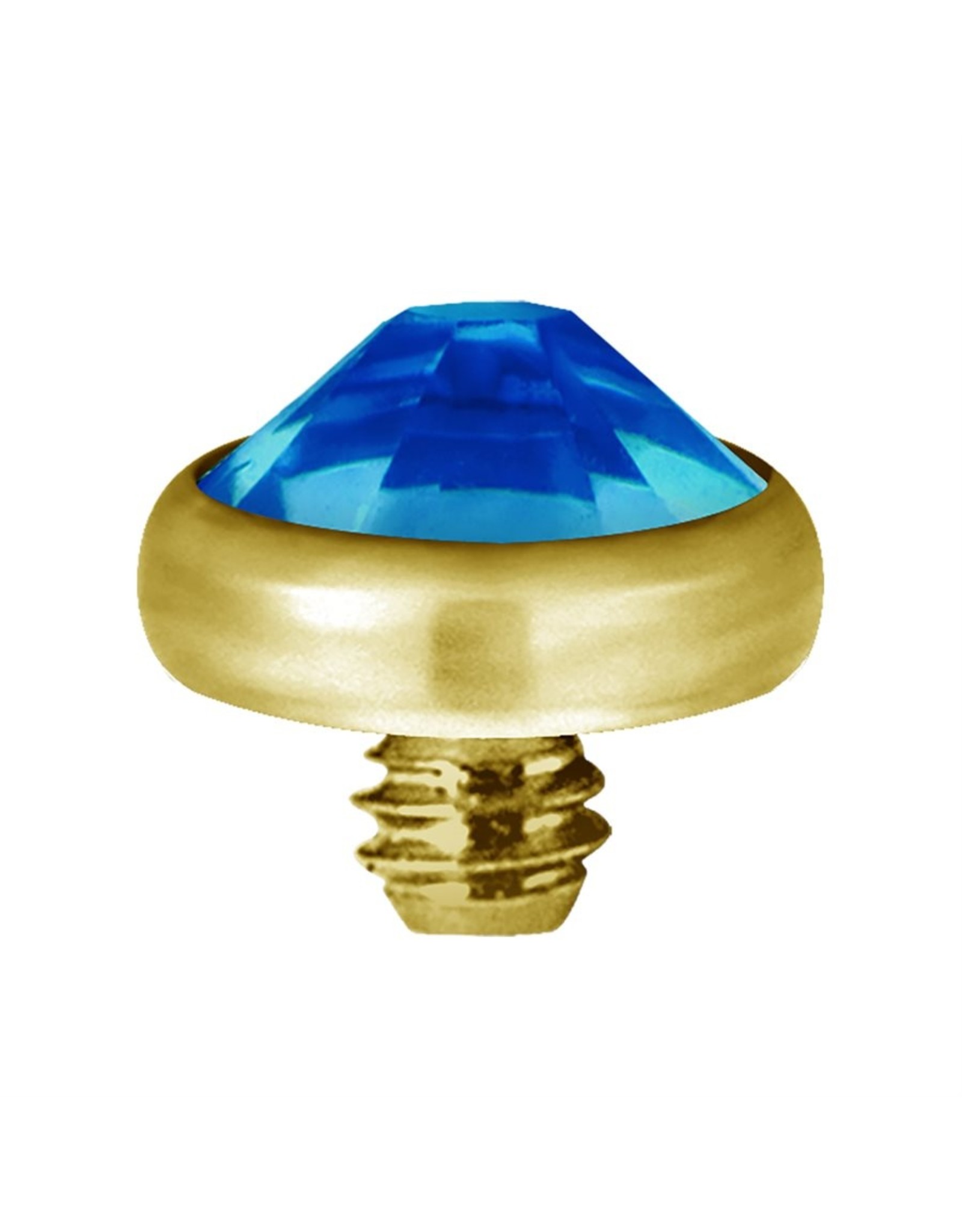 Gold PVD Tête de dermal Gold Pvd diamant