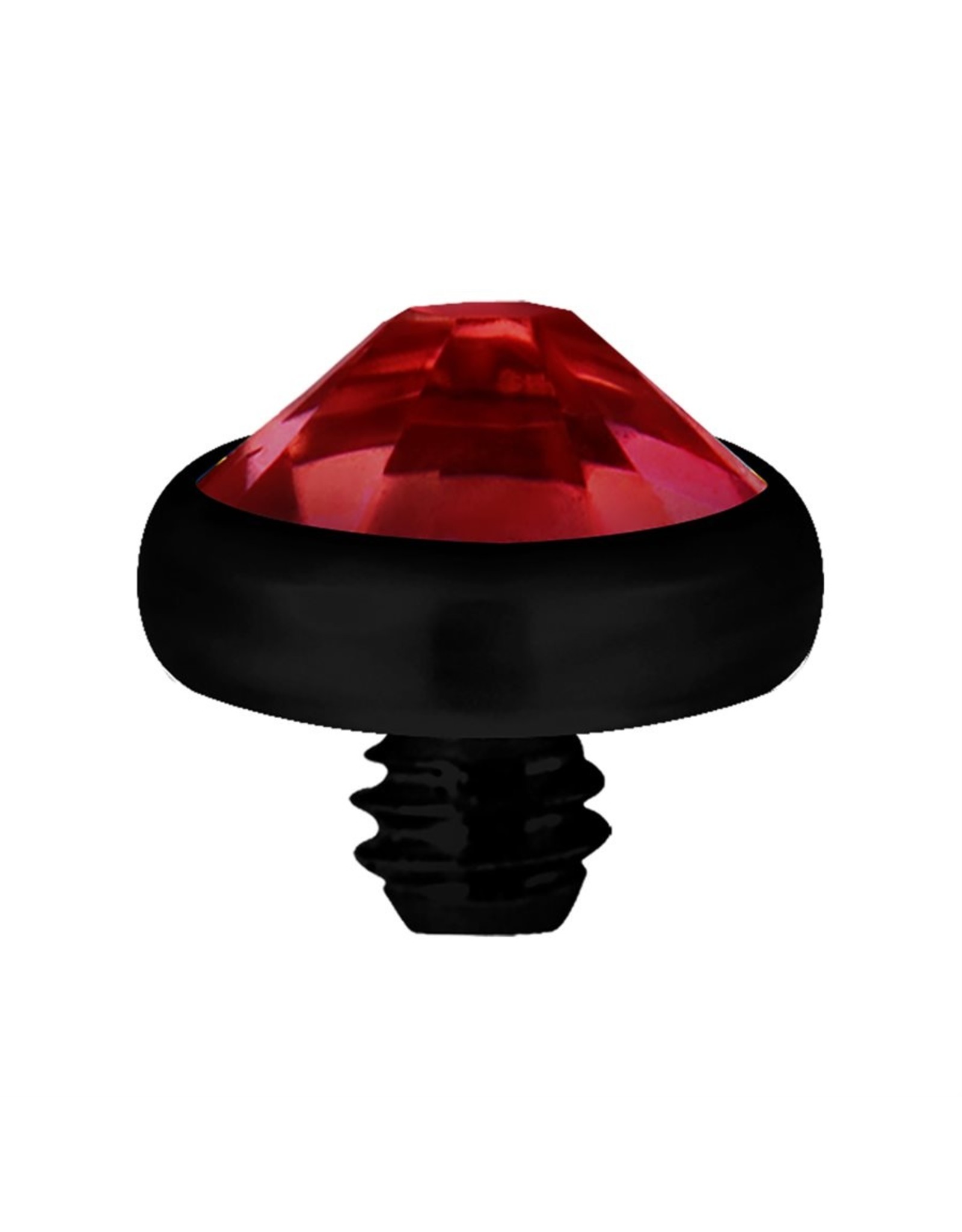 Black Steel Tête de dermal Black Steel diamant