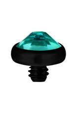Black Steel Tête de dermal Black Steel diamant