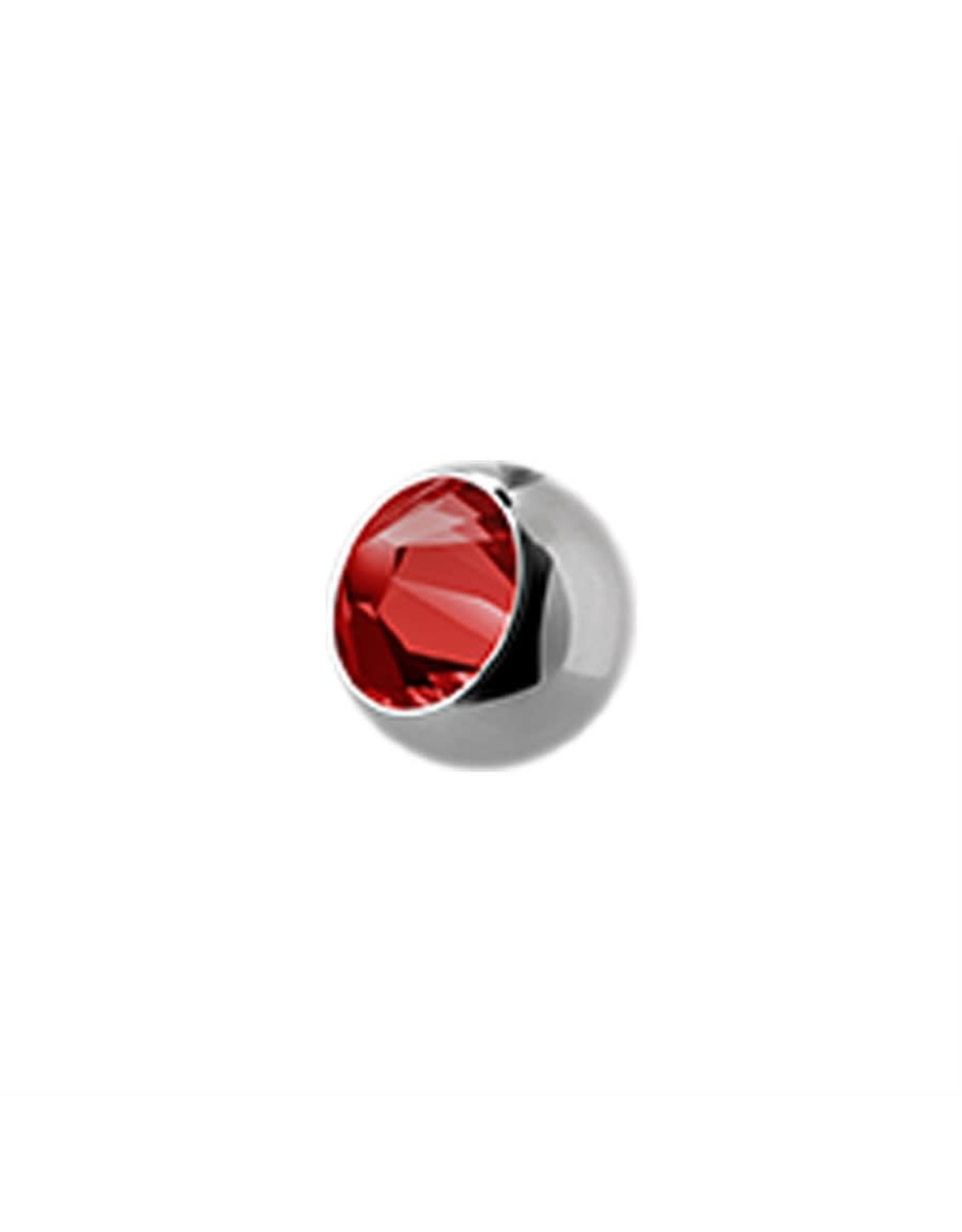 Stainless Boule 16ga avec Zircon
