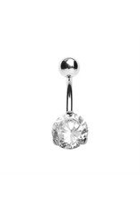 Stainless Nombril Steel Diamant Rond10