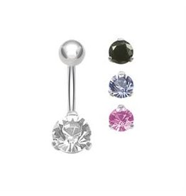 Stainless Nombril Steel Diamant rond05