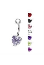 Stainless Nombril Steel Coeur