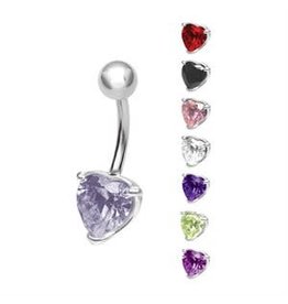 Stainless Nombril Steel Coeur