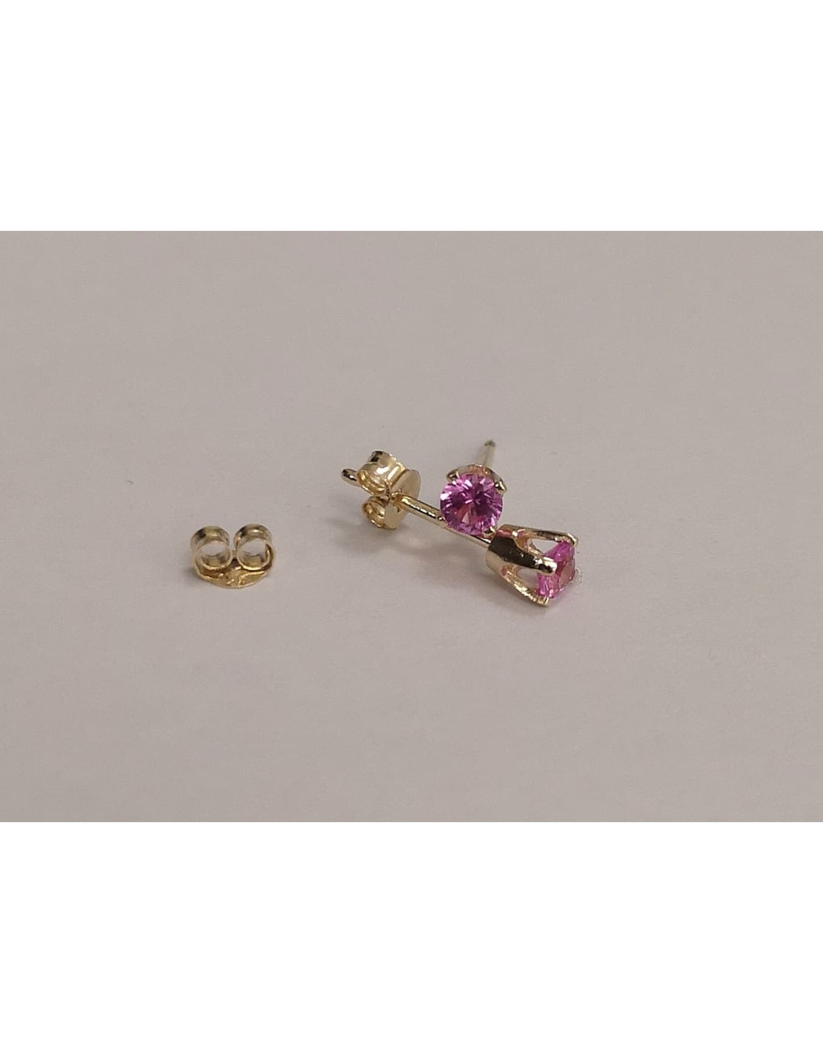 Gold Boucle d'oreille Or 14K Zircon