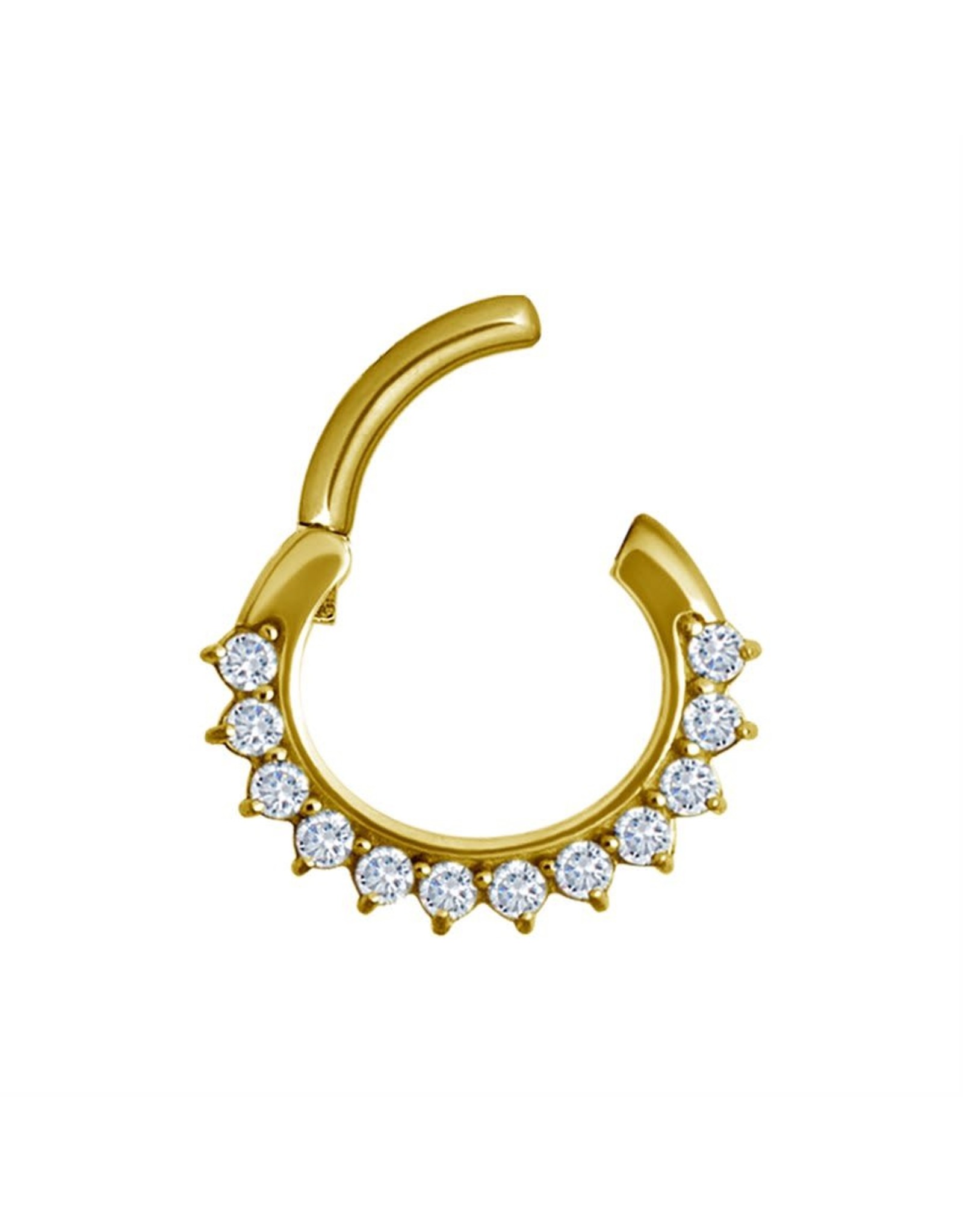 Gold PVD Septum Diamant Gold PVD 8mm