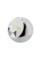 Stainless Boule 16ga avec Zircon
