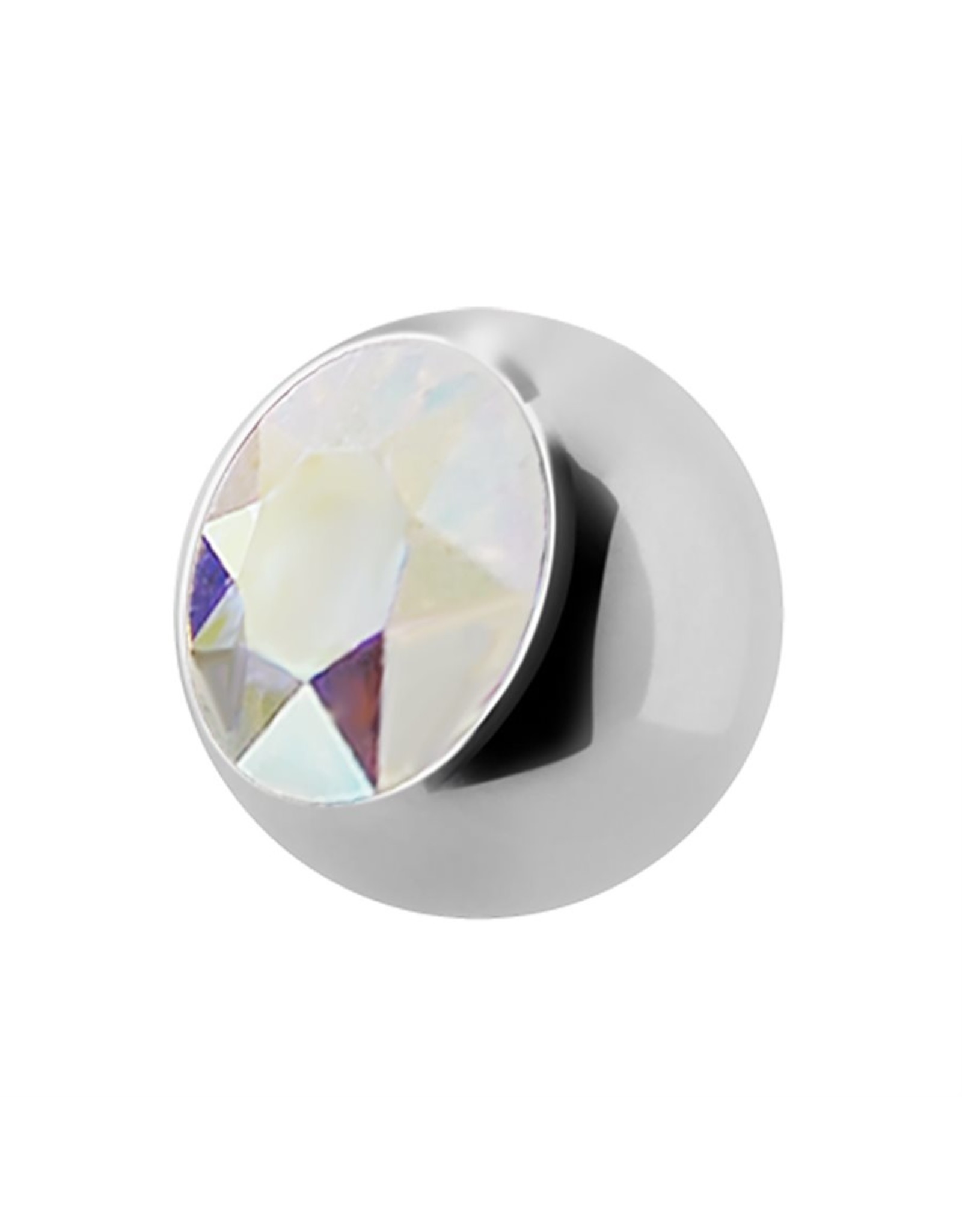Stainless Boule 16ga avec Zircon