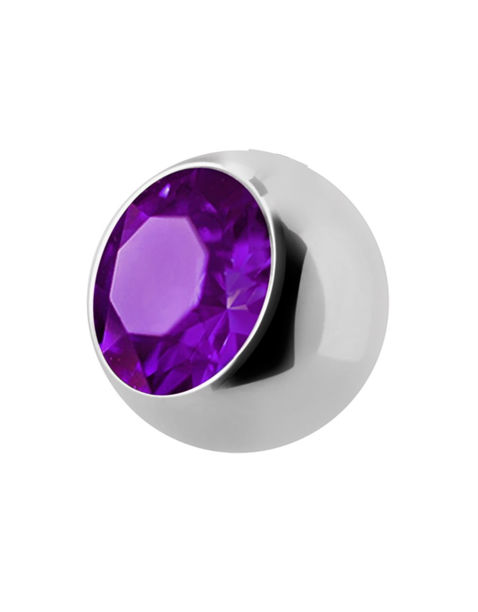 Stainless Boule 16ga avec Zircon