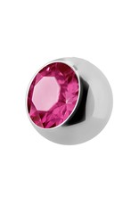 Stainless Boule 16ga avec Zircon