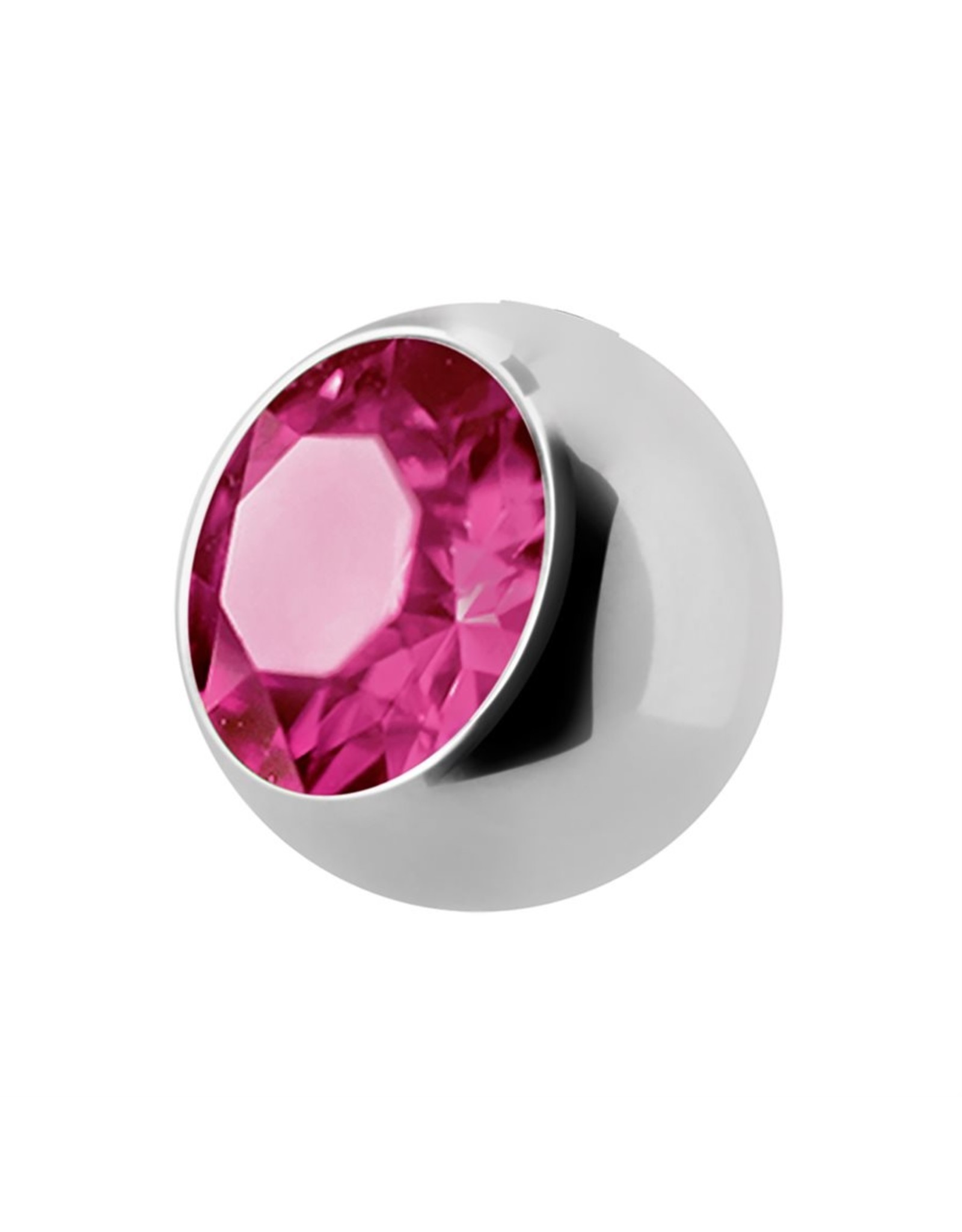 Stainless Boule 16ga avec Zircon