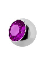 Stainless Boule 16ga avec Zircon