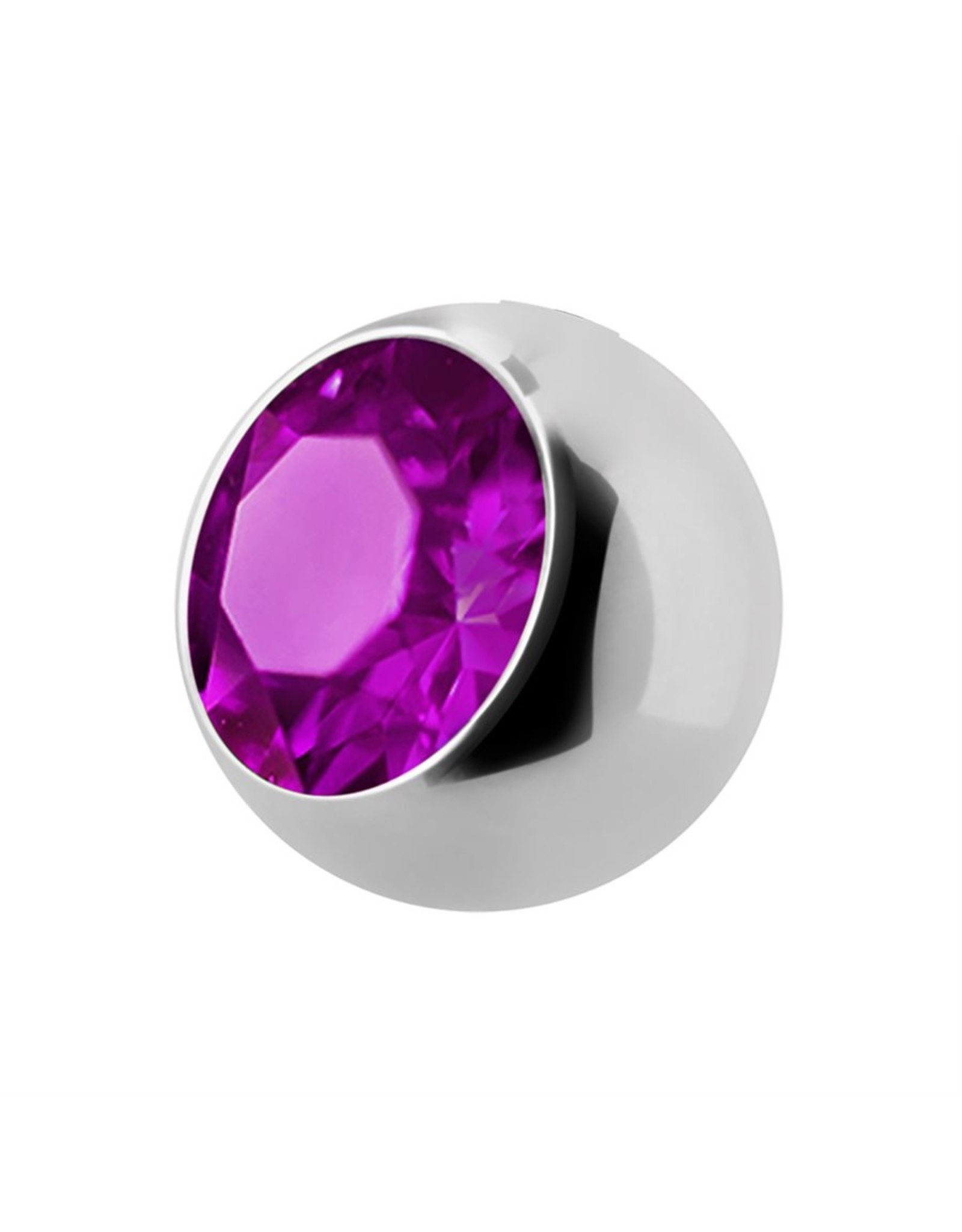 Stainless Boule 16ga avec Zircon