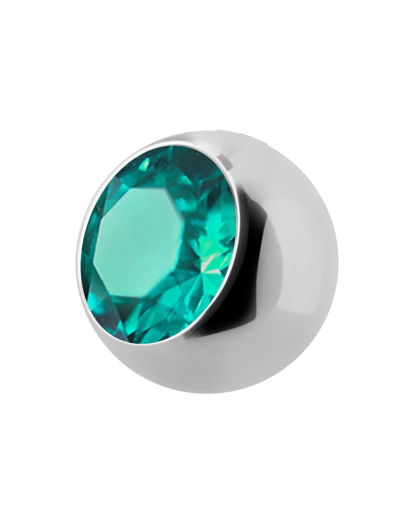 Stainless Boule 16ga avec Zircon